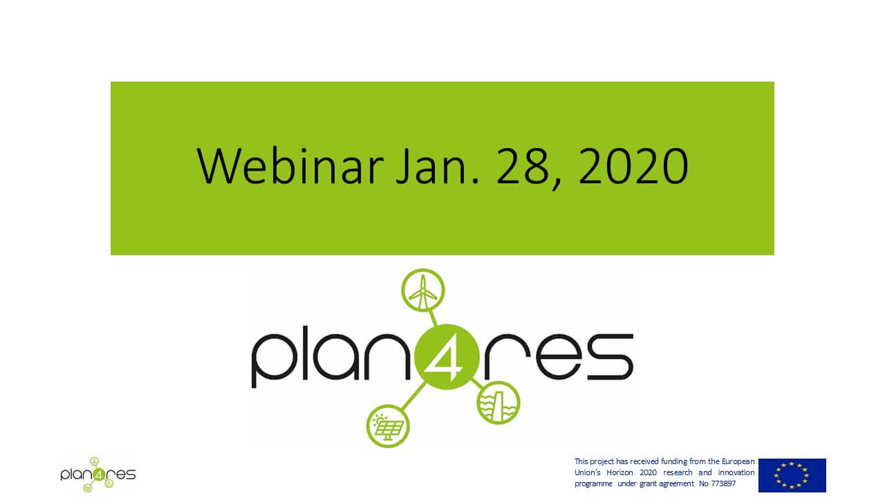 Plan4res Webinar